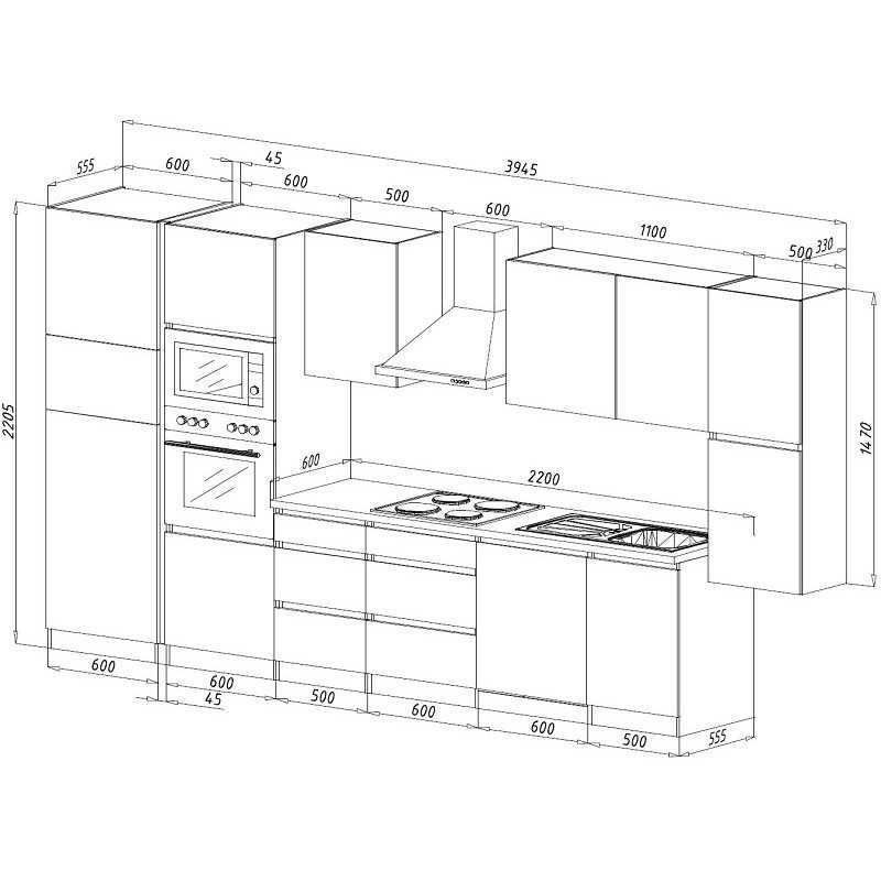 Cucine complete: 515 Küchenzeile Küchenblock 395cm E/SO/W - Küche Einbauküche – Nuovo e nell'imballaggio originale da Wallenwil venduto da toesstalvertrieb 7