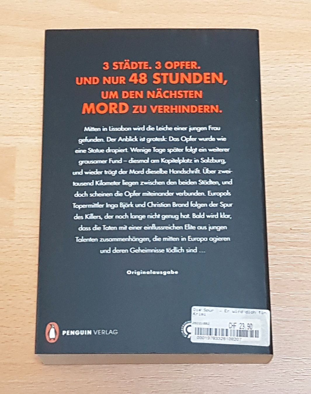 Bücher: Thriller "Die Spur" von Jan Beck, NEU – Gebraucht aus Kloten von xenia-ainex 1