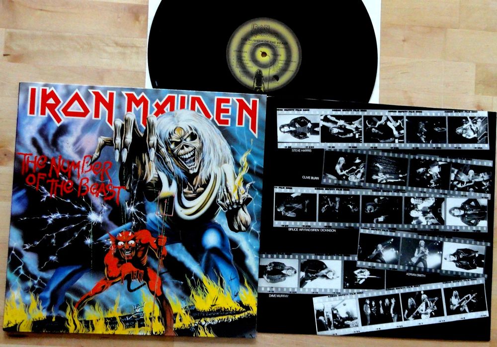 LP IRON MAIDEN the number of the beast 2C 070-07608 FR 1982 | Kaufen ...