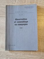 Règlement "Observation et camouflage en campagne " 