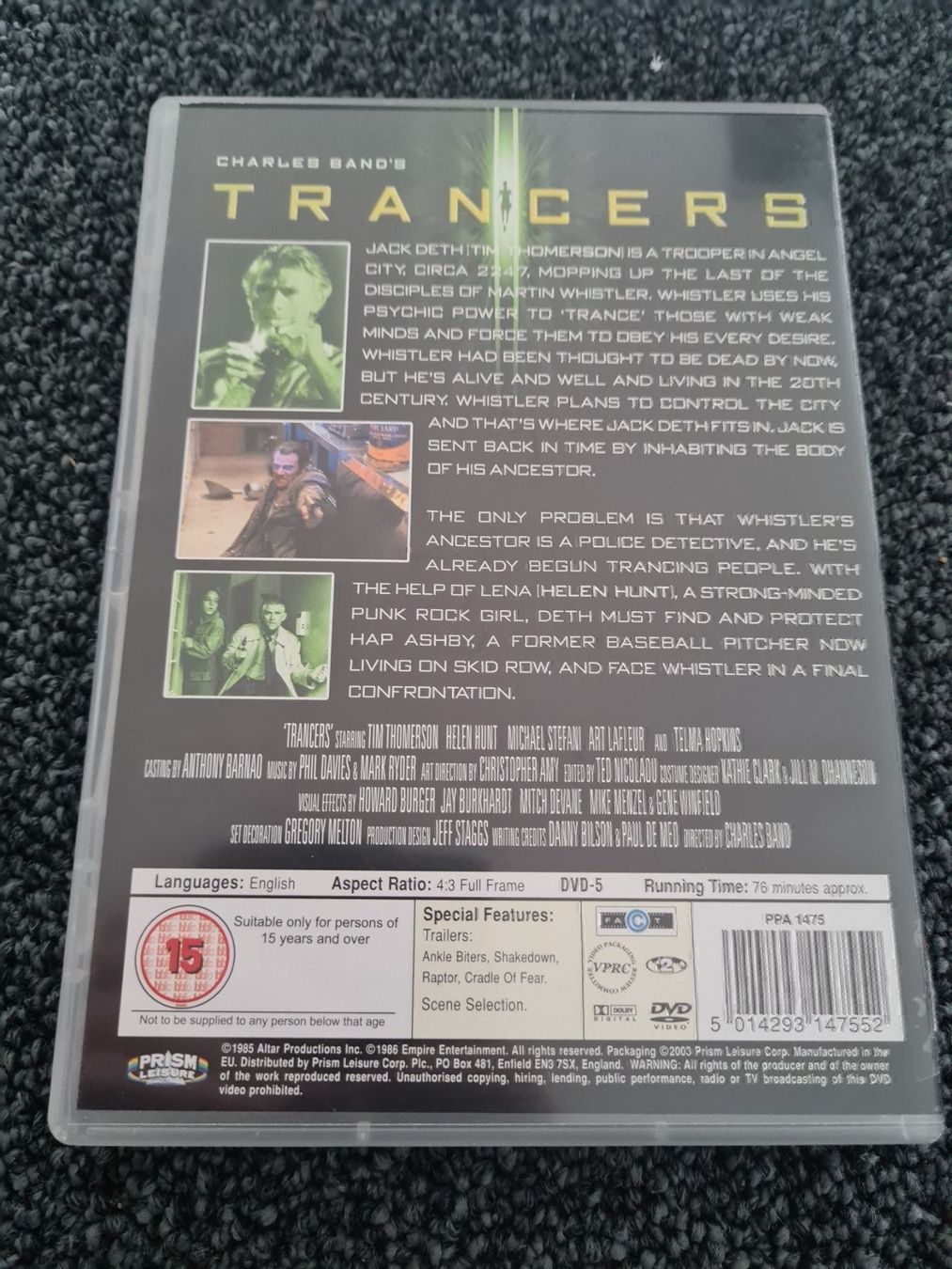 Tutti i DVDs: TRANCERS(7731) – Usato da Ruswil venduto da Ruck.Zuck. 1