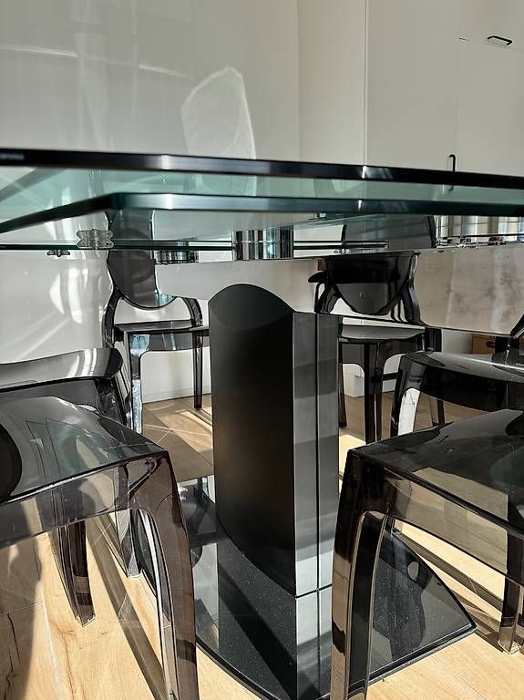 Calligaris Tavoli: Calligaris - Table avec rallonge en verre – Usato da Cheyres venduto da Floflo1468 4