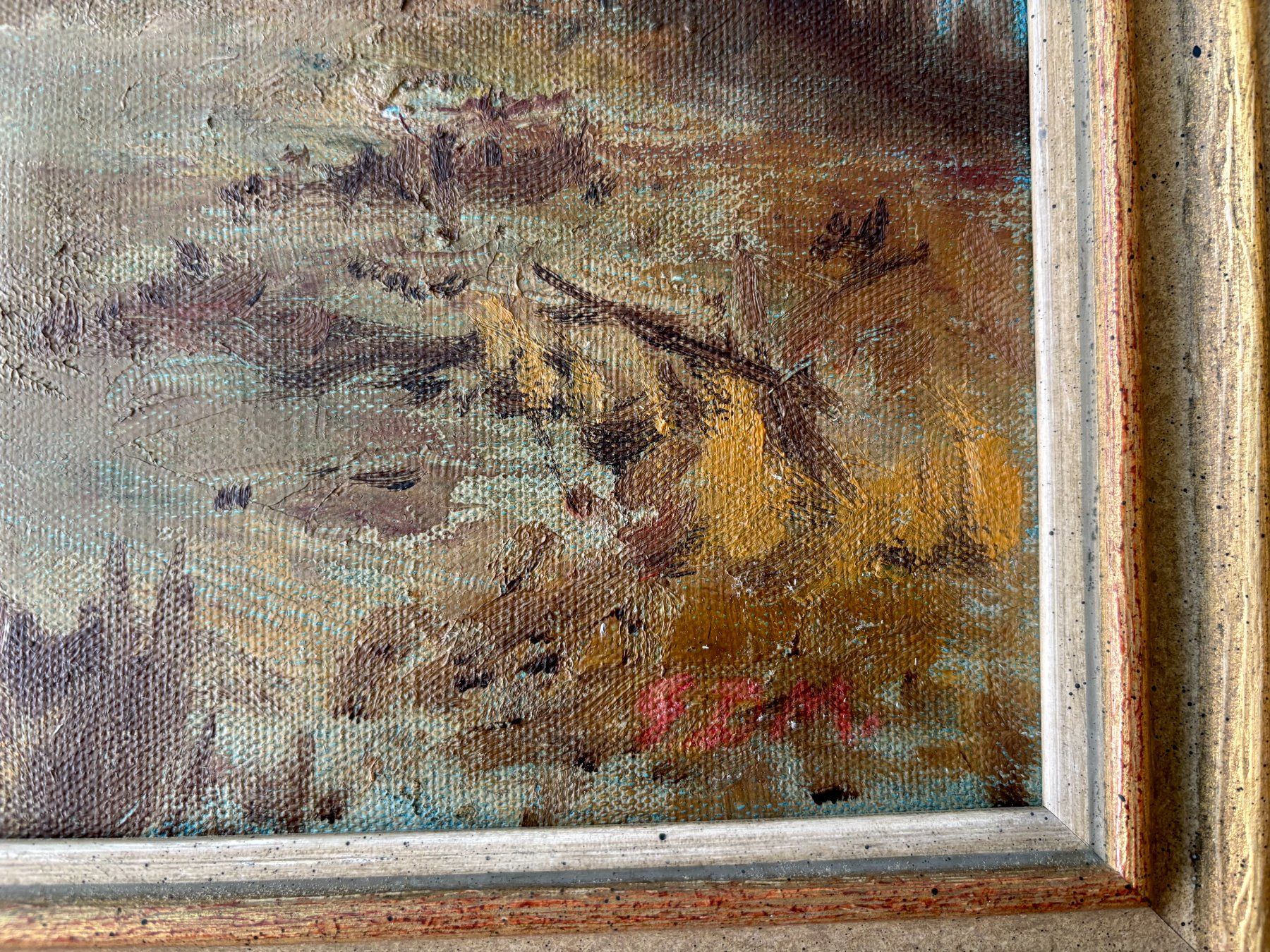 Dipinti: Ölgemälde, Ländliche Szene, signiert – Usato da Schaffhausen venduto da mar_dg95 2