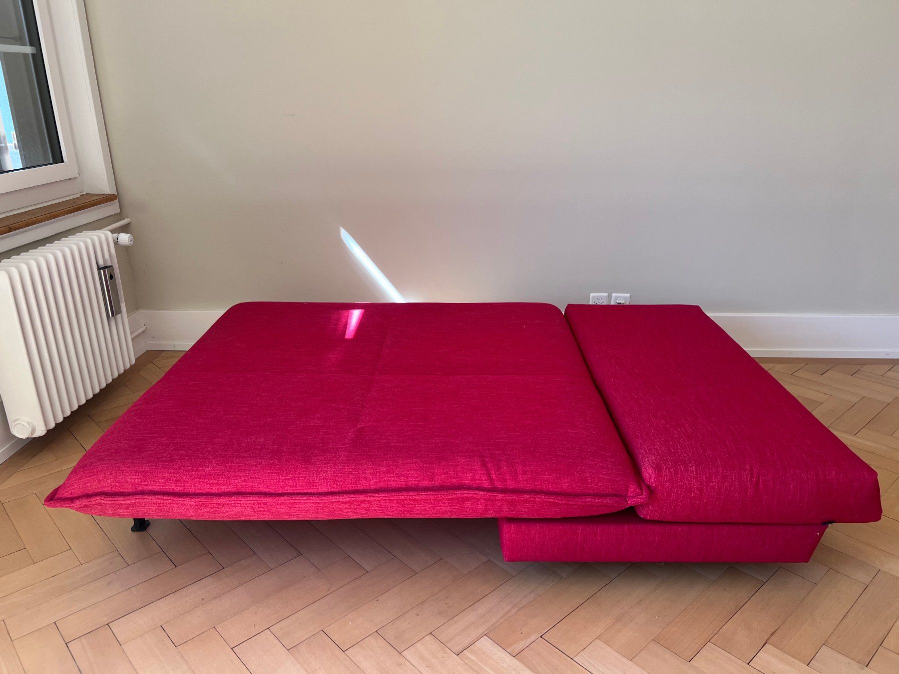 Pfister Sofas: Rotes Bettsofa Schlafsofa Pfister FUN in Rot – Gebraucht aus Wabern von Mkp 1