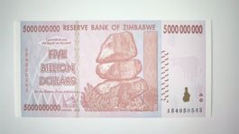 Banknote Simbabwe 5'000'000'000 Dollars 2008 UNZ