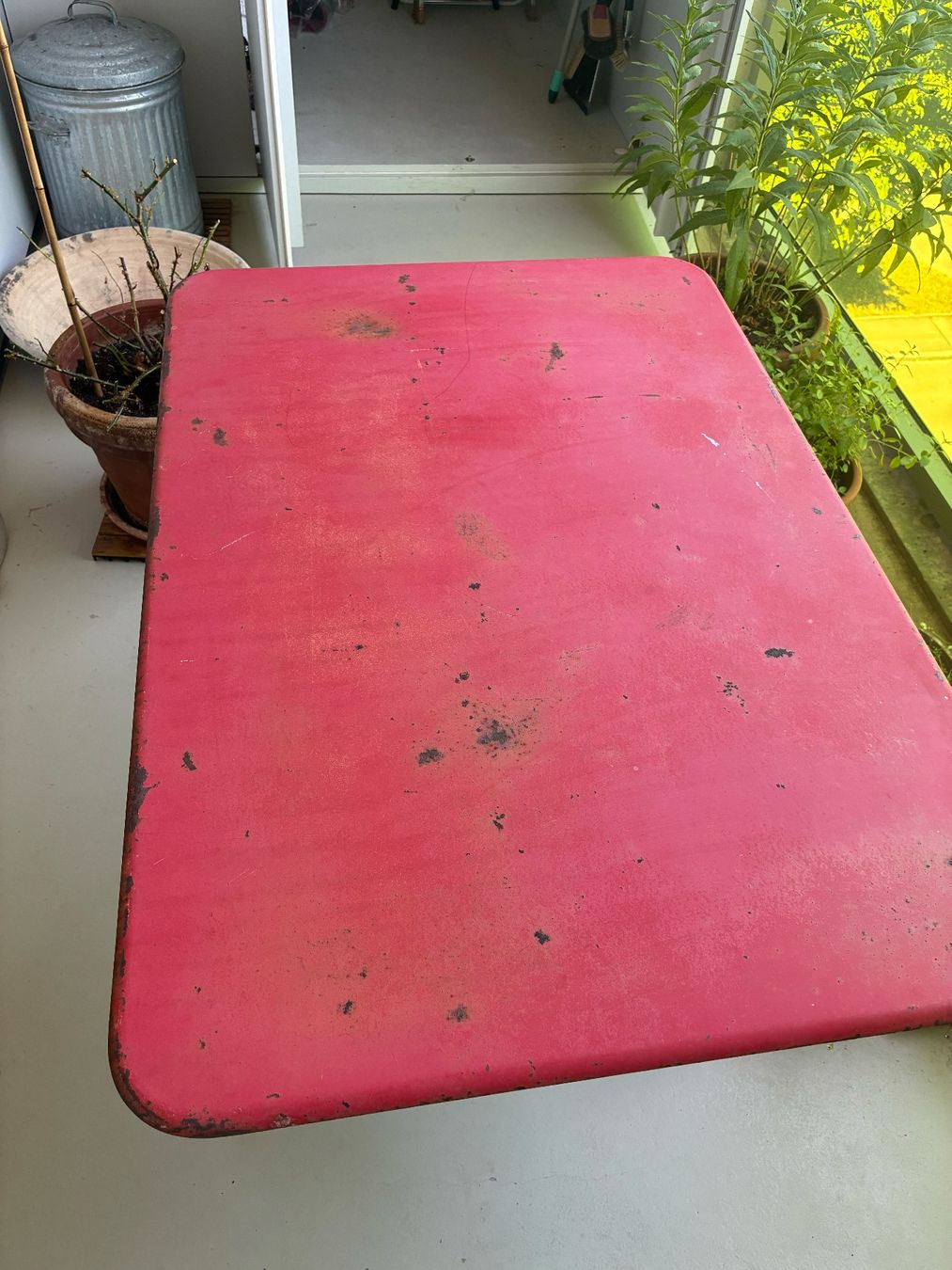 Bigla Tavoli: Biglia Gartentisch rot klappbar vintage – Usato da zürich venduto da heinrich55 1