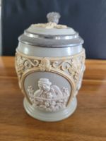 Bierkrug detailliert, vintage 10cm hoch, Sammlerstück