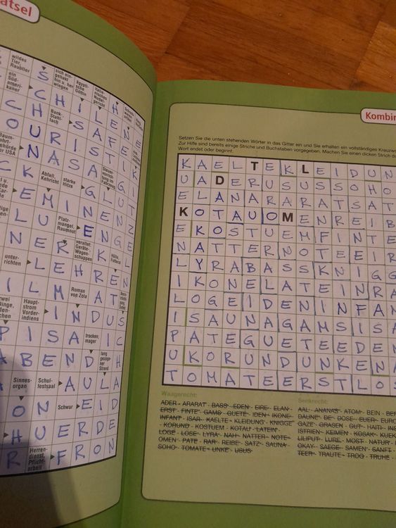 riesen Rätselbuch für Erwachsene/Jugendliche Kreuzworträtsel | Kaufen