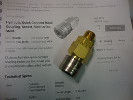 Hydraulic Coupling  500 Series Steel