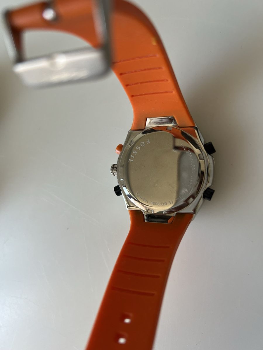 Fossil Orologi: Fossil Uhr orange Silikonband  – Usato da Reinach venduto da ayl_69xw 2