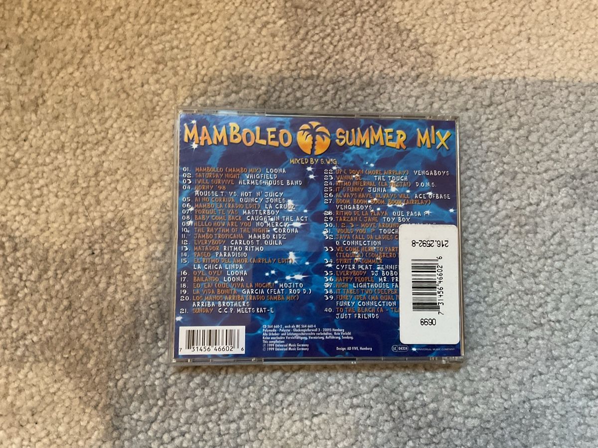 CD: Mamboleo - Summer Mix CD – Usato da Grub SG venduto da Vinciguerra 1