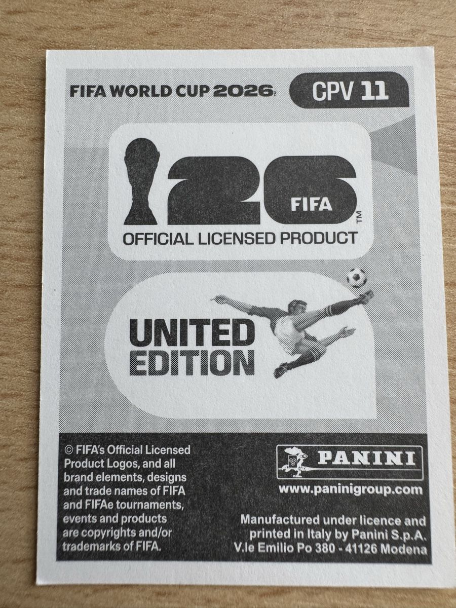 Panini Carte collezionabili: Panini WM 2026 - CPV 11 - Andrade – Usato da Eschenbach SG venduto da Grummelzwerg 1