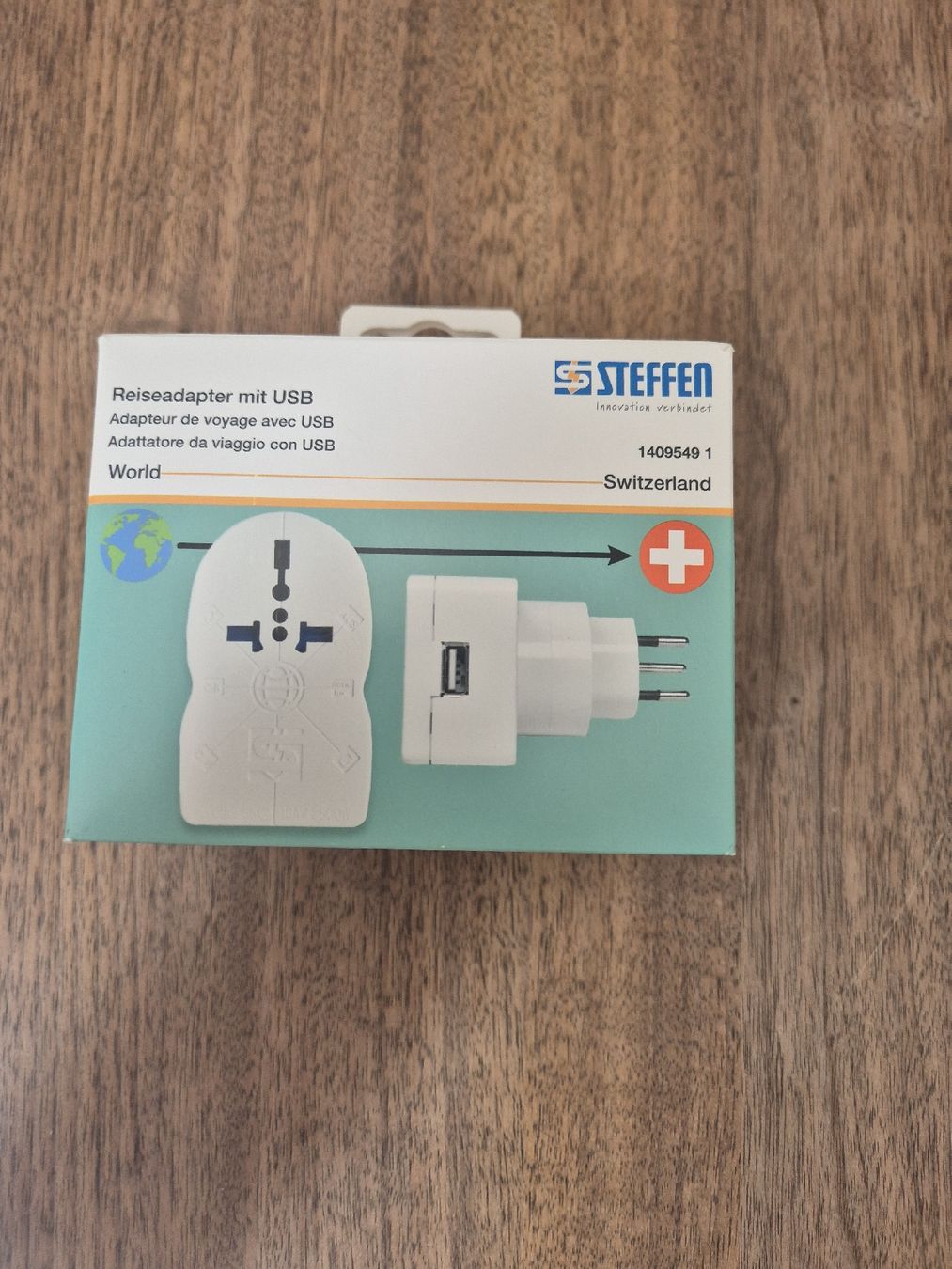 Laufwerke & Adapter: Steffen Reiseadapter mit USB Schweiz NEU – Neu und originalverpackt aus Steffisburg von Mallekobold