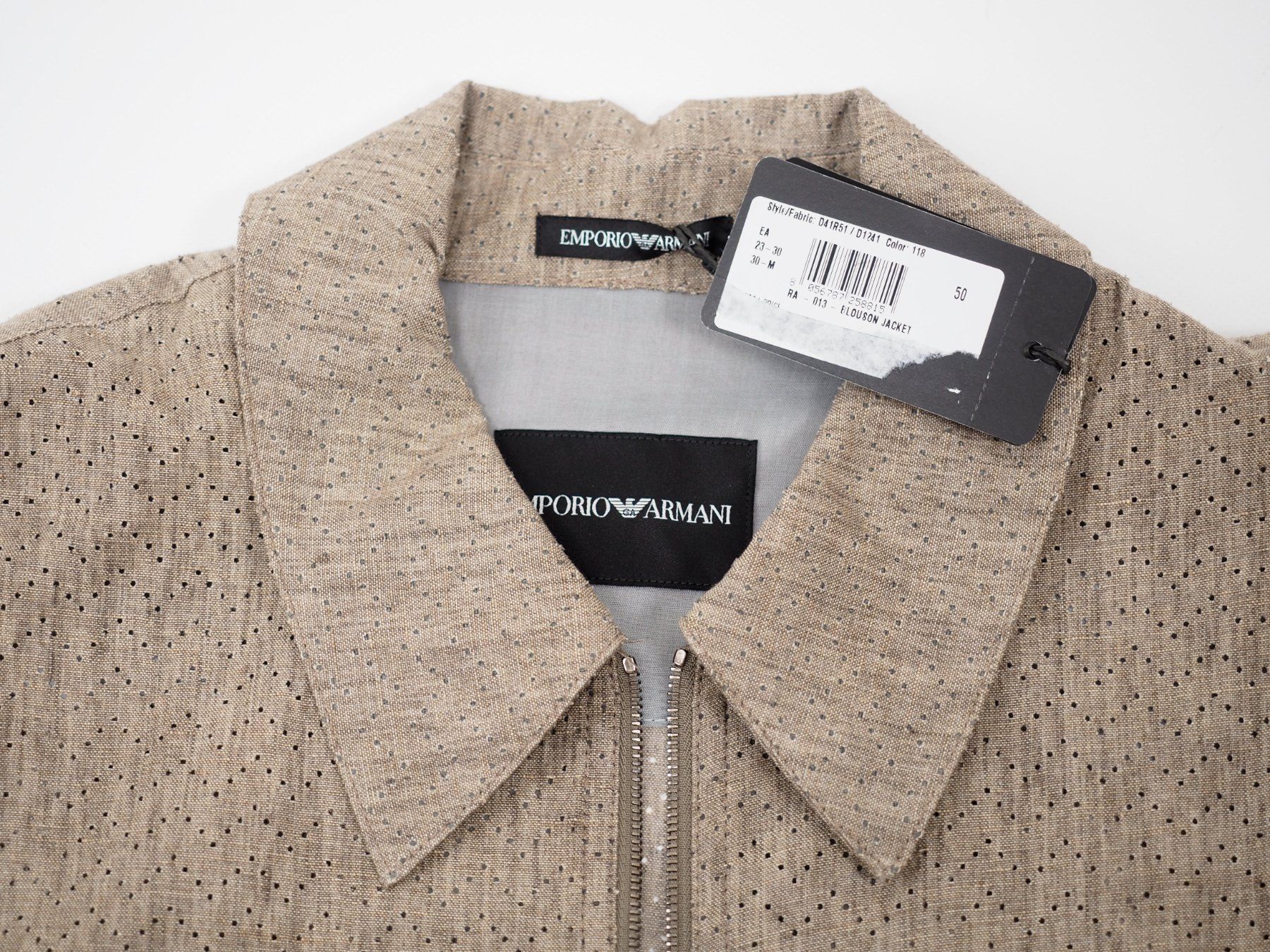 Armani Giacche: GIORGIO ARMANI Leinenhemd / Blouson Gr. M (19892) – Nuovo (secondo la descrizione) da Zürich venduto da fundsachenverkauf 2