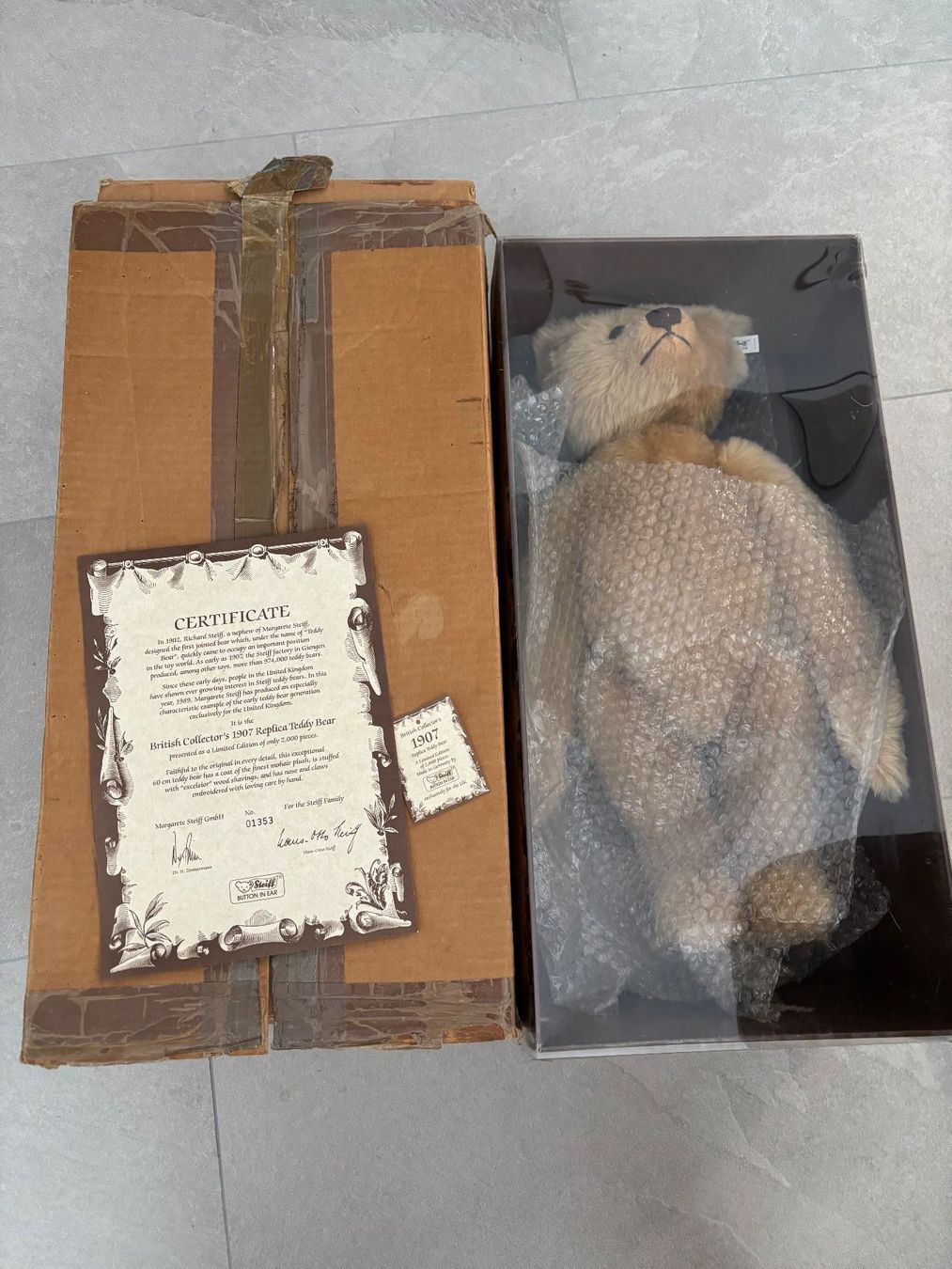 Steiff Giocattoli: Steiff Limitierte Auflage: 1907 Replik Teddybär - 60cm – Usato da Hildisrieden venduto da loz_q7dz 4