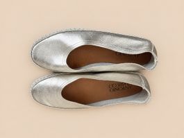 Women's Spanish Espadrille Flats Metallic Gold size 39
