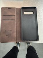Samsung Galaxy S10+ Hülle CaseMe, Leder Braun, Top!