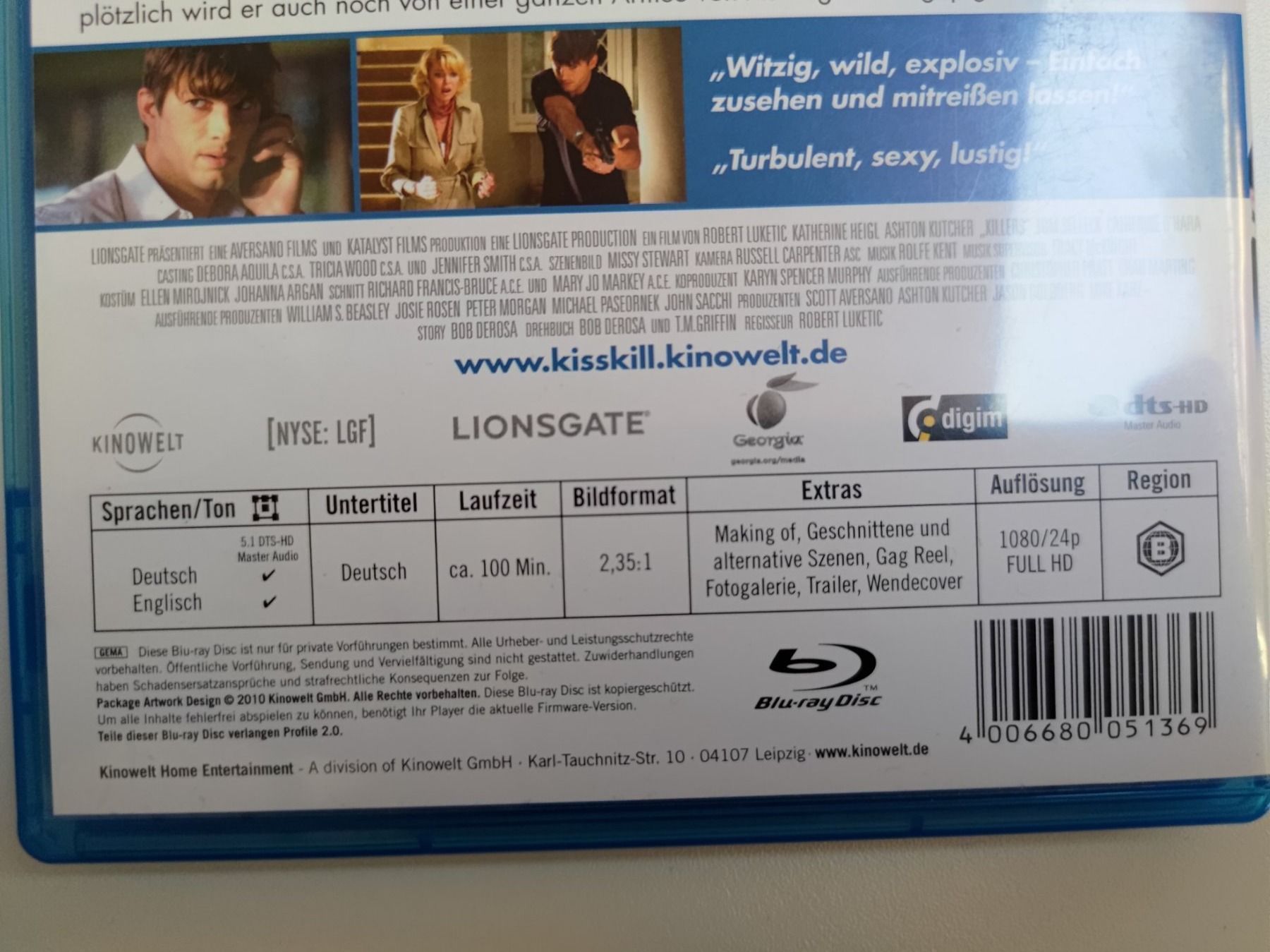 Tutti i DVDs: Kiss & Kill – Usato da Liestal venduto da Kratzilla 3