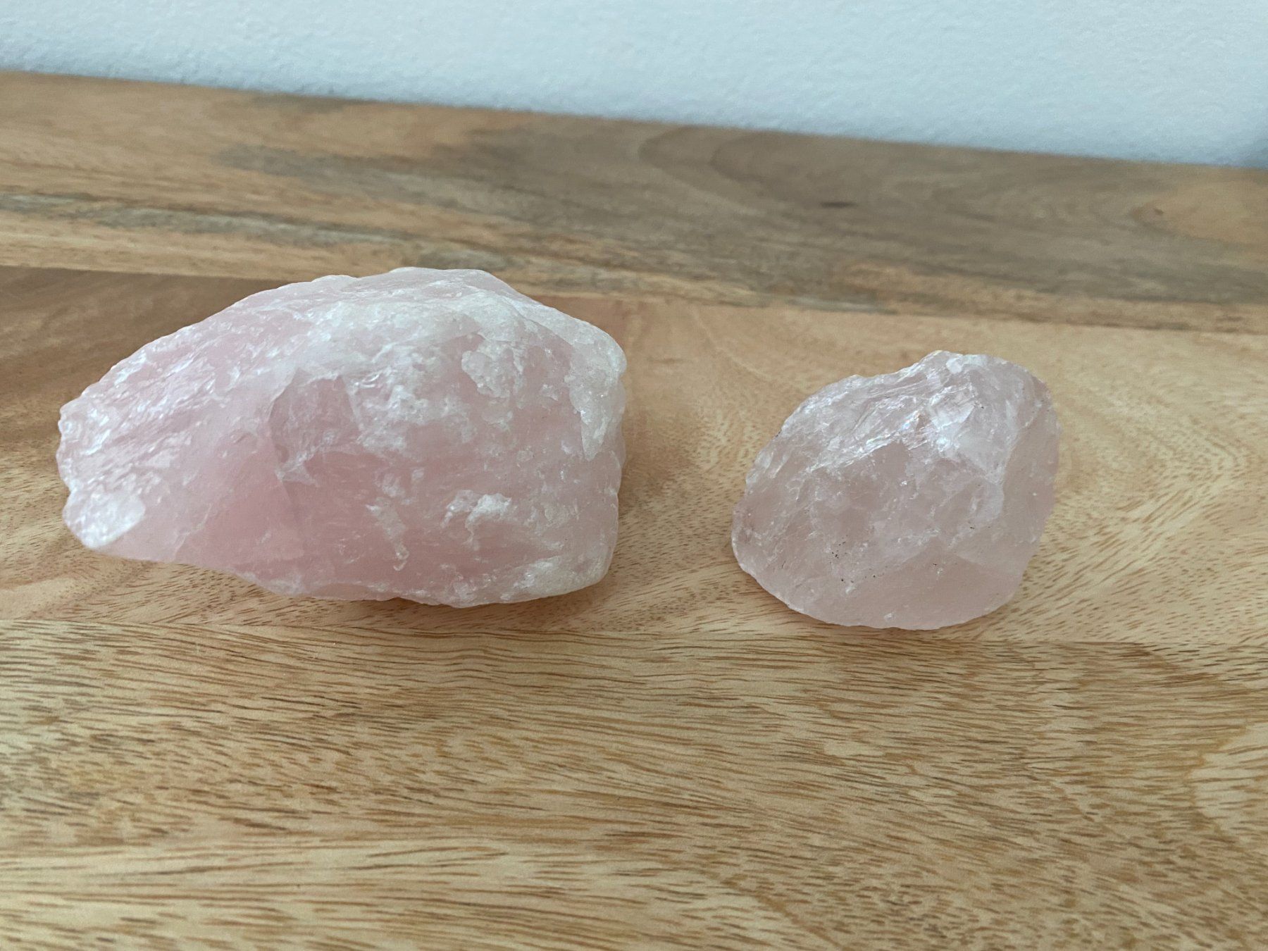 Minerali & Pietre curative: Rosenquarz - 2 Steine – Usato da Gerolfingen venduto da Regenbogen88 1