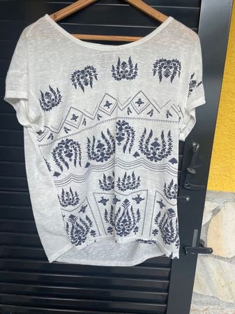 Damen T-Shirt XL weiss schwarz