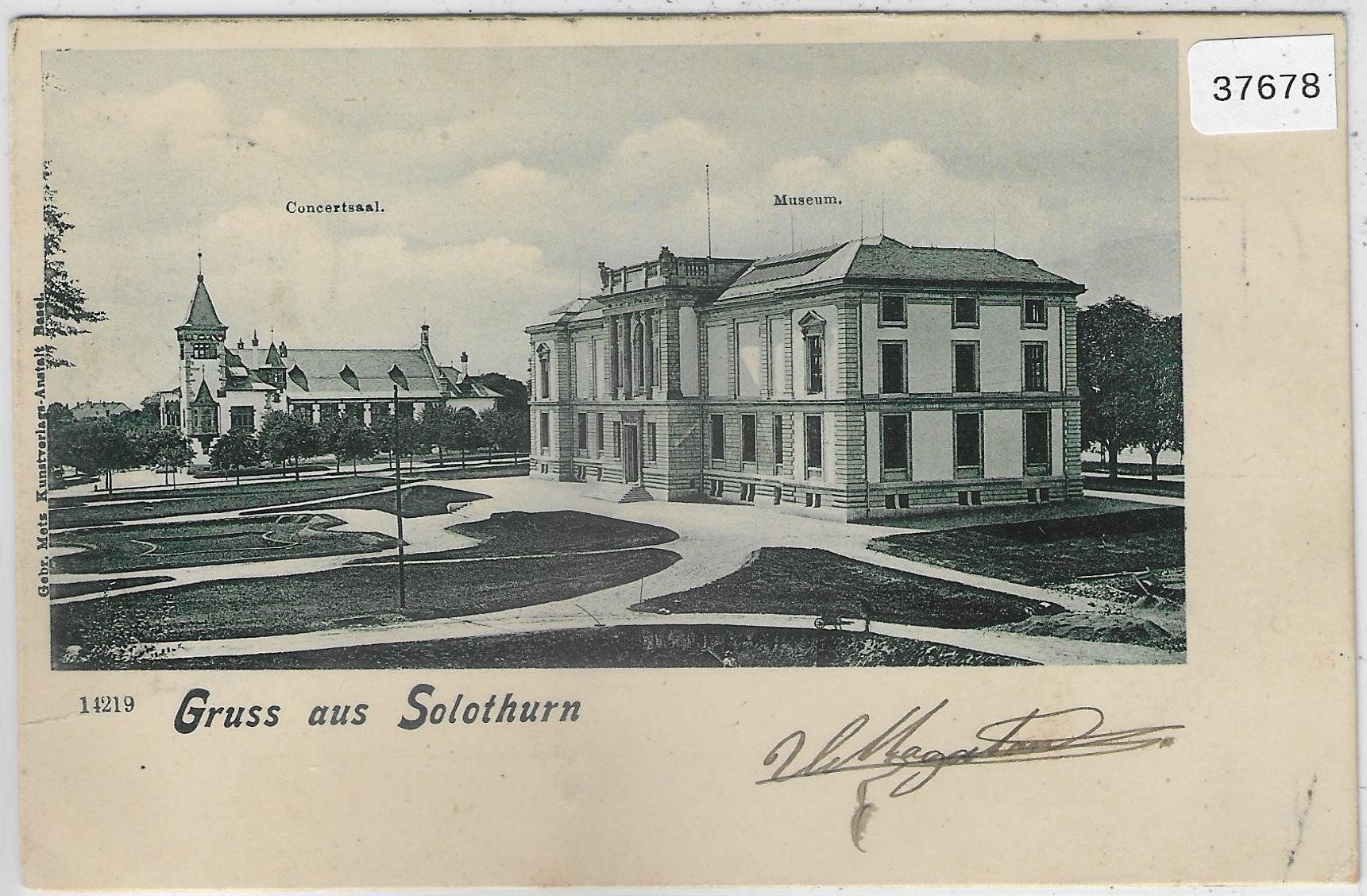 Cartoline postali: Gruss aus Solothurn 1901 – Usato da Ettingen venduto da Kartenplanet