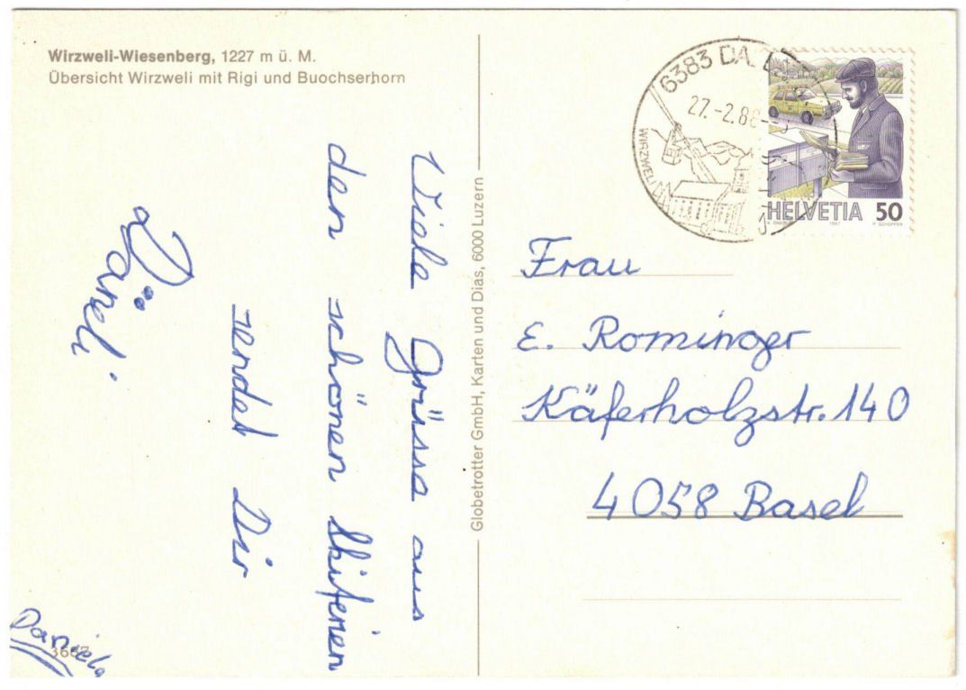 Cartoline postali: Dallenwil - Skilift Wiesenberg – Usato da Binningen venduto da Mountainrider 1