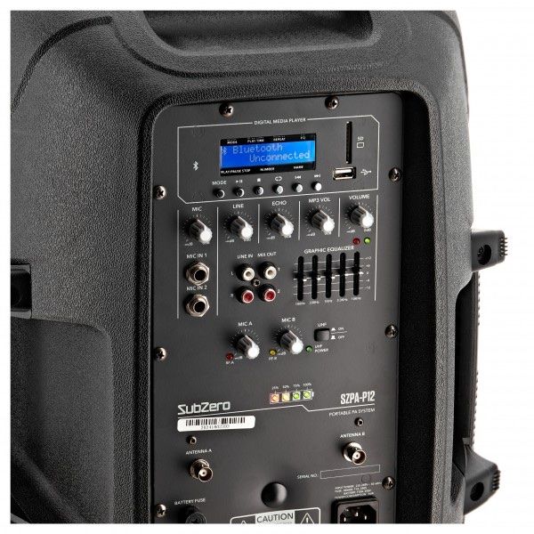 Amplificatori: SubZero PA-P12 - 12" Portable PA Speaker mit Bluetooth – Nuovo e nell'imballaggio originale da Zürich venduto da feuerstern 3