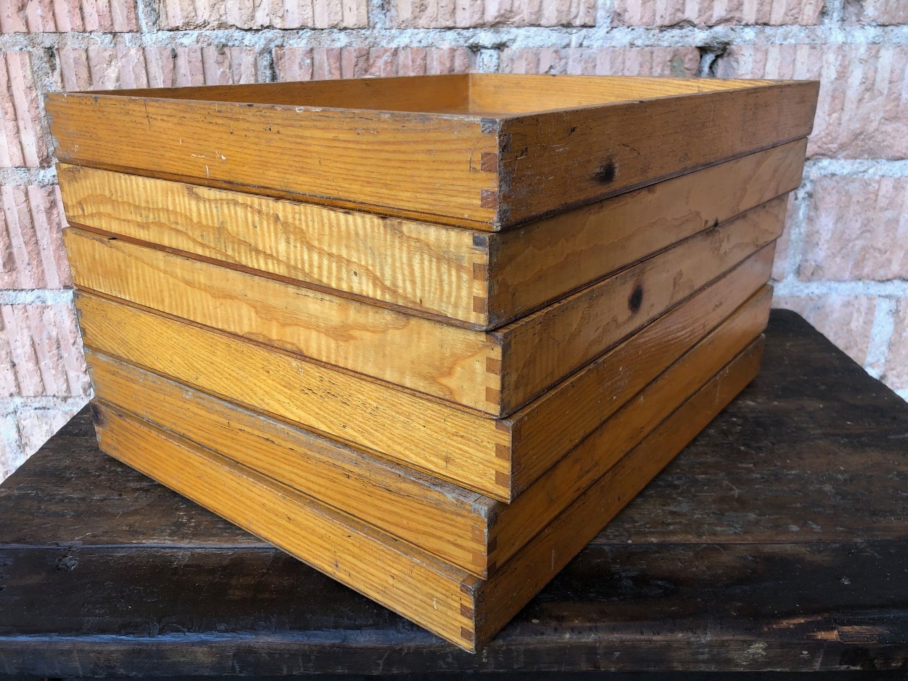 Articoli in legno: Tablet, Box, Serviertablett antik, Industrial Design Tolle, – Usato da Laufenburg venduto da industrial-silence 5