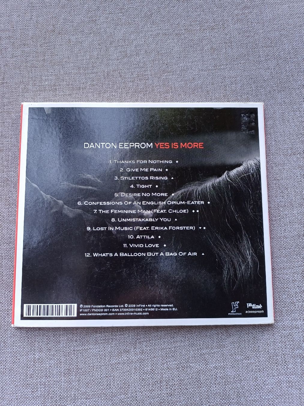 CD: Danton Eeprom "Yes is more" CD – Usato da Begnins venduto da Drastic-Sound 1