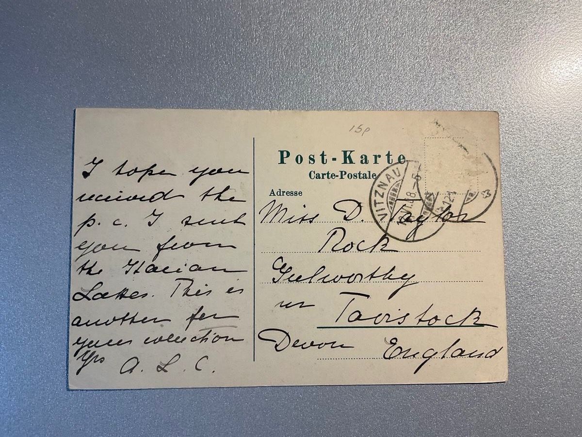 Cartoline postali: Ansichtskarte Rigi-Kulm – Usato da Steinhausen venduto da Leo.1957 1