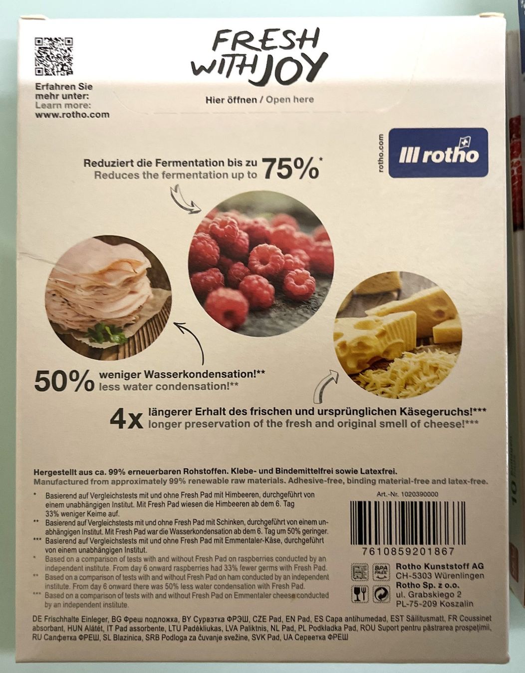 Rotho Contenitori & Simili: 4 x 10er Set Pads FRESH - Rotho – Usato da Oftringen venduto da Vucki 3