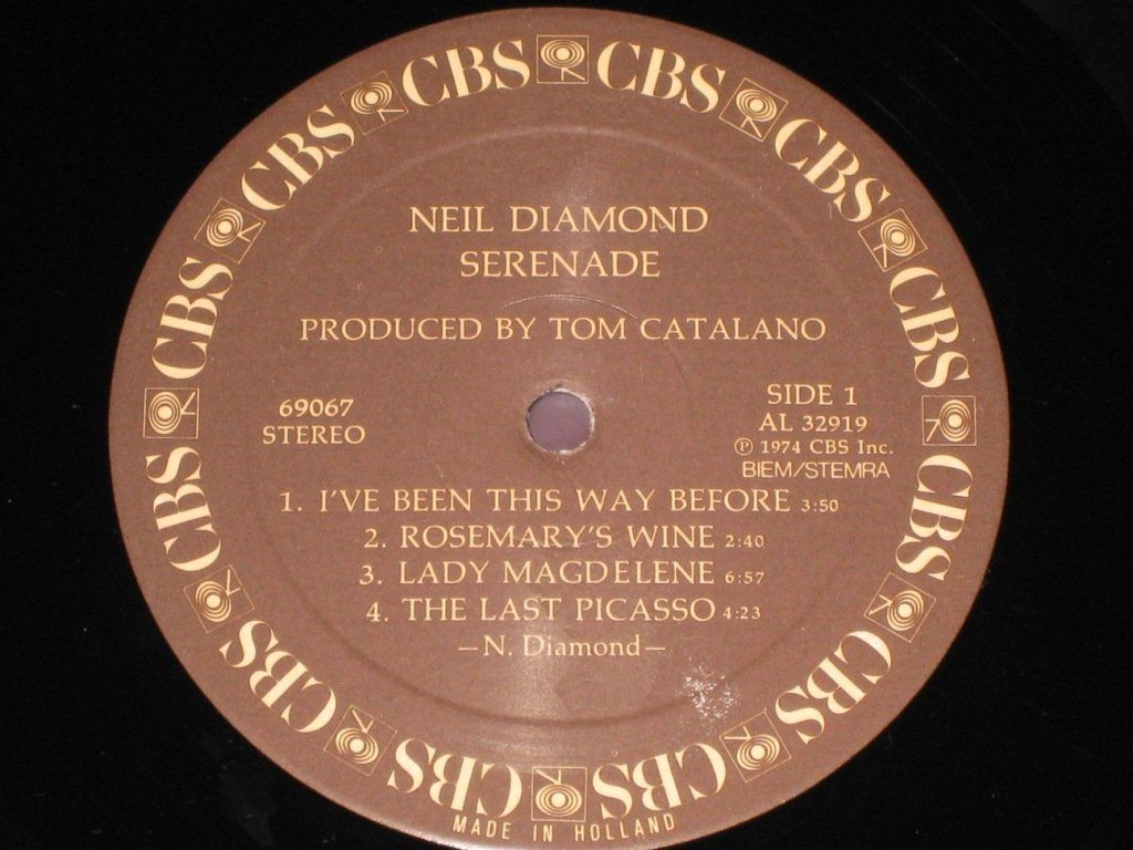 Dischi in vinile: LP - NEIL DIAMOND - SERENADE (1974!) – Usato da Steckborn venduto da Quo7 1