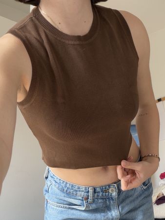 Damen Top braun Grösse S guter Zustand