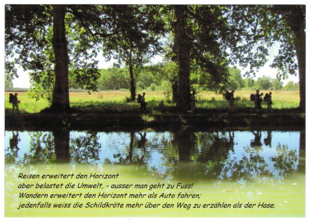 Cartoline postali: AK Pilgergruppe auf dem Jakobsweg – Usato da Zürich venduto da Tolima194