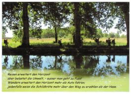 AK Pilgergruppe auf dem Jakobsweg