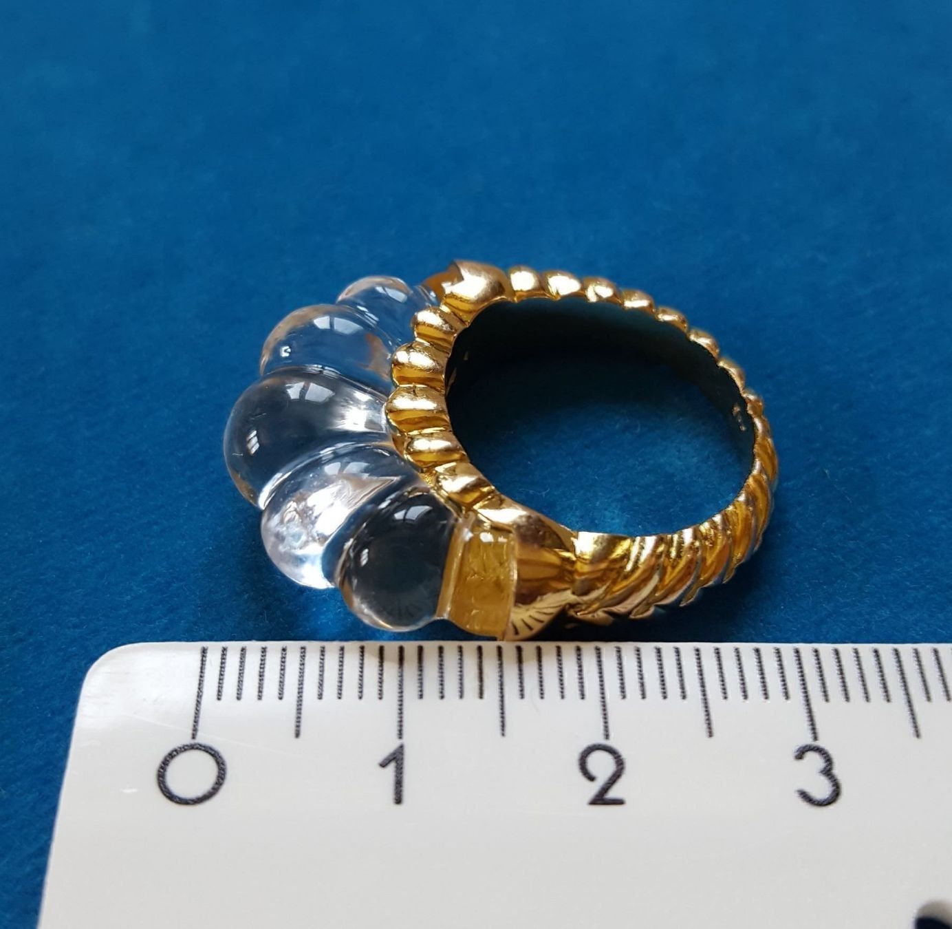 Anelli: Massiv 585 Gold Ring Mit Stein – Usato da Wald ZH venduto da Aniade 1