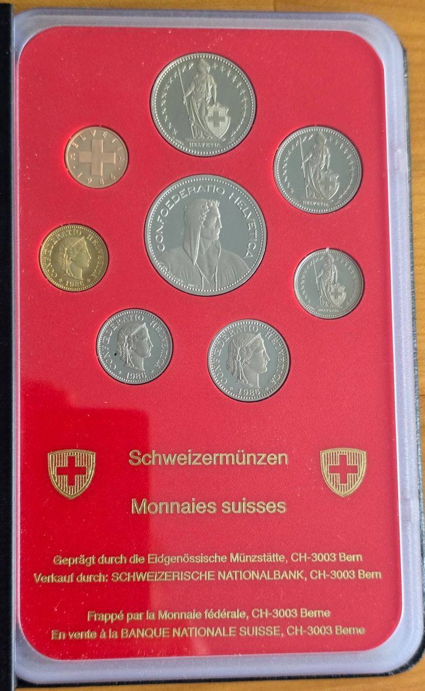 Alle Münzen: Kursmünzsatz 1986 PP polierte Platte – Neu (gemäss Beschreibung) aus Winterthur von Cruiser3 1