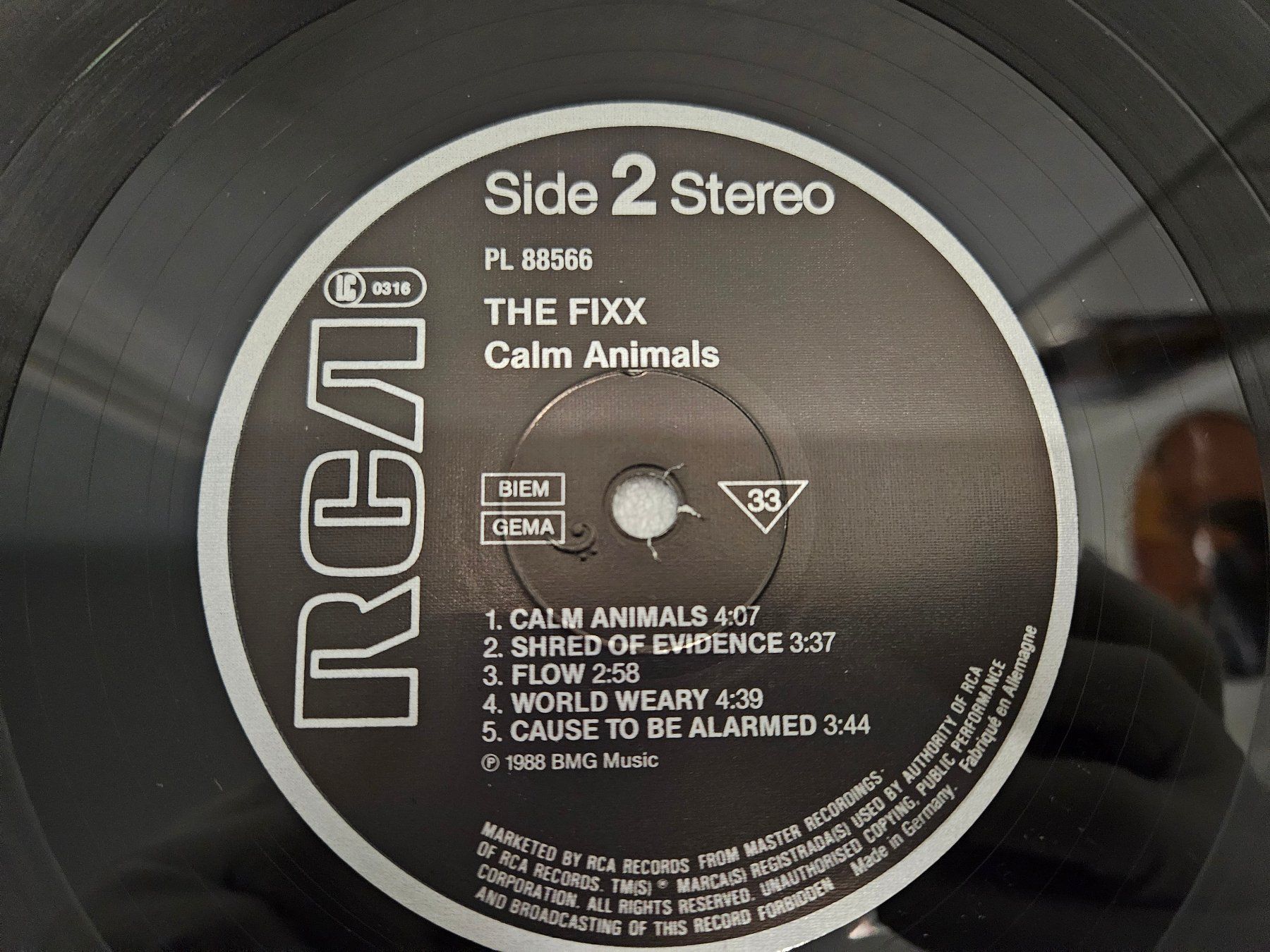 Dischi in vinile: The Fixx – Calm Animals – Usato da Uster venduto da Vinyl-Leidenschaft 6
