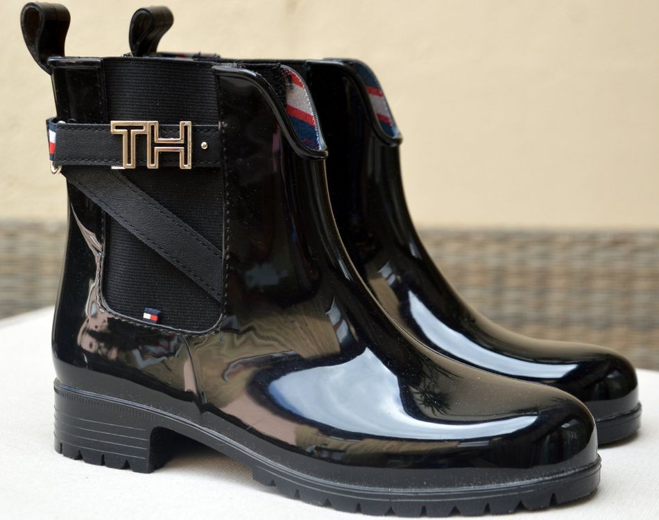 bottes caoutchouc tommy hilfiger