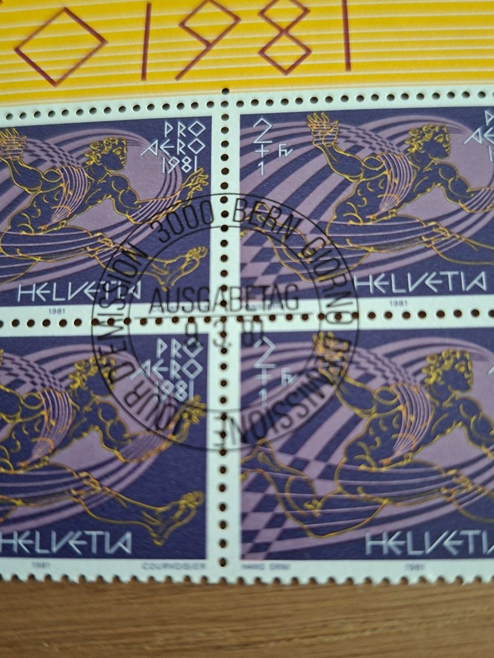 Tutti i francobolli: 4er Block: Pro Aero 1981 – Nuovo (secondo la descrizione) da Hinterkappelen venduto da 1399 1