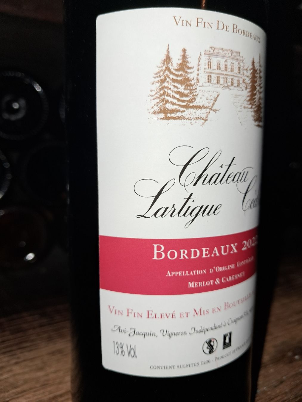 Vino: Château Lartigue Cèdres Bordeaux 2022 – Nuovo e nell'imballaggio originale da Le locle venduto da juliensaran 2