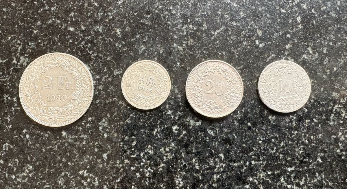 Tutti le monete: 2.- Fr. + 50 Rp Silber – Usato da Leuzigen venduto da Bonjo 1