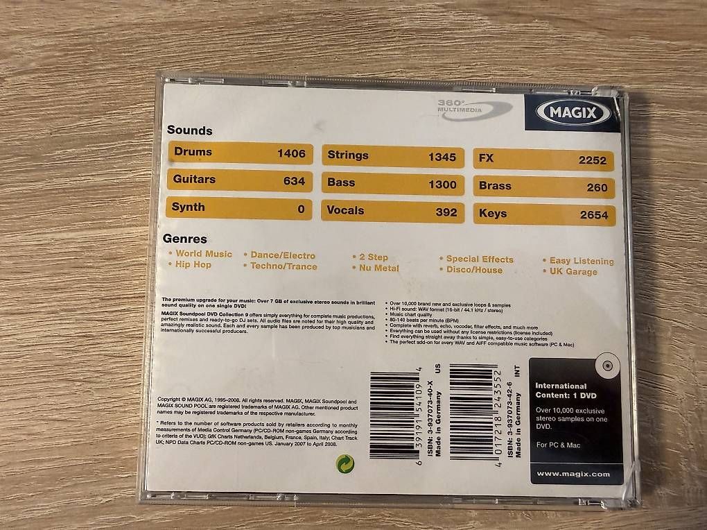 Alle DVDs: Magix - Soundpool Dvd Collection 9 – Gebraucht aus Zofingen von Kolega01 1