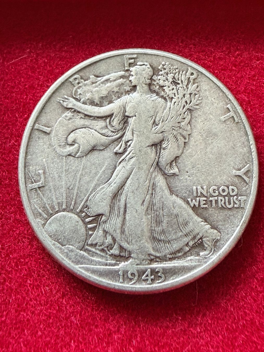 Tutti le monete: Half Dollar 1943 Walking Liberty Silber 900/1000 – Usato da Gams venduto da Rhi-Taler
