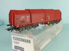 Fleischmann 5387 Teleskop Haubenwagen, Märklin Kupplung, NEU