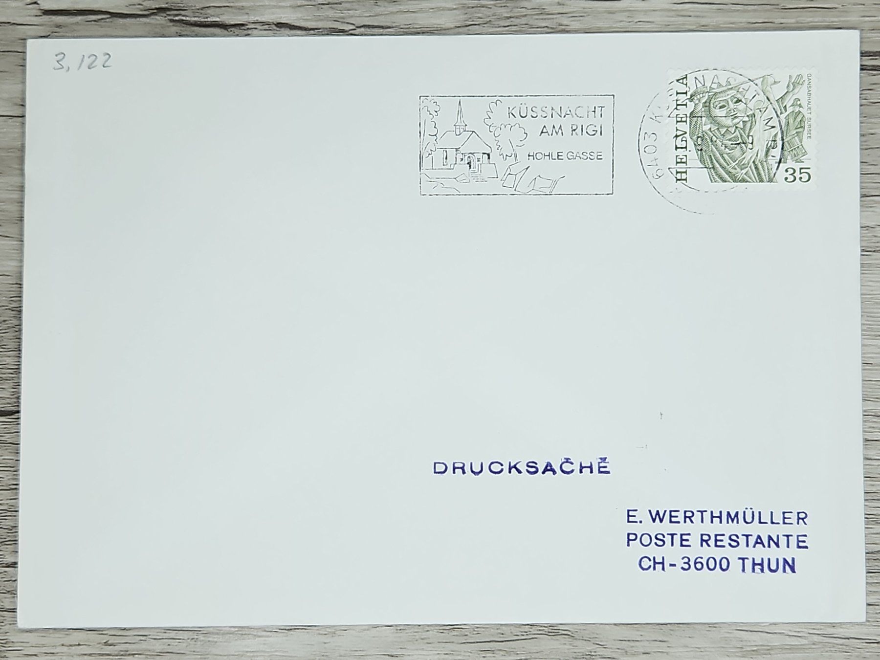 Tutti i francobolli: CL02 Enveloppe + Timbre Suisse 1987 – Usato da Cousset venduto da Patrick_Collections