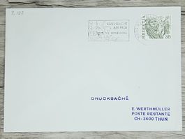 CL02 Enveloppe + Timbre Suisse 1987