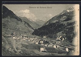 AK Airolo, Ferrovia del Gottardo, 1903