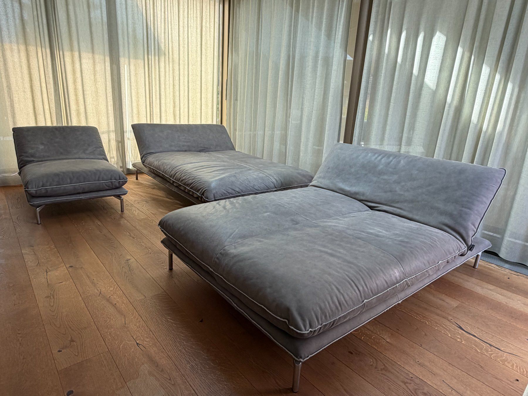 Bullfrog Sofas: Bullfrog Designer-Ecksofa mit Klapphocker CAESAR 1045 – Gebraucht aus Bern von Stahlblau_26 2