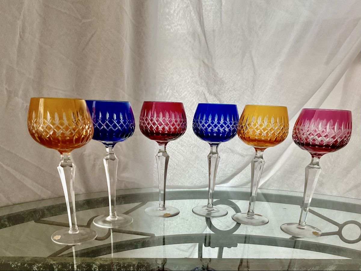 Bicchieri: VINTAGE ECHTE KRISTAL	L HANDGESCHLIFFEN – Usato da Boll venduto da Laima1975 9